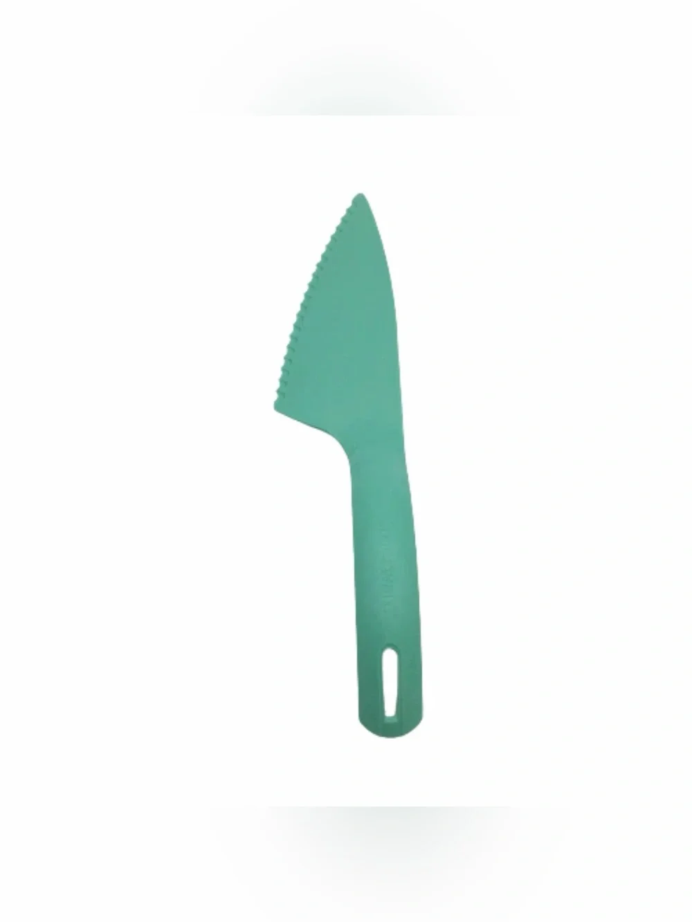 TUPPERWARE SERRATED EDGE CAKE KNIFE PIE SERVER CUT N SERVE PASTRY MINT GREEN NEW